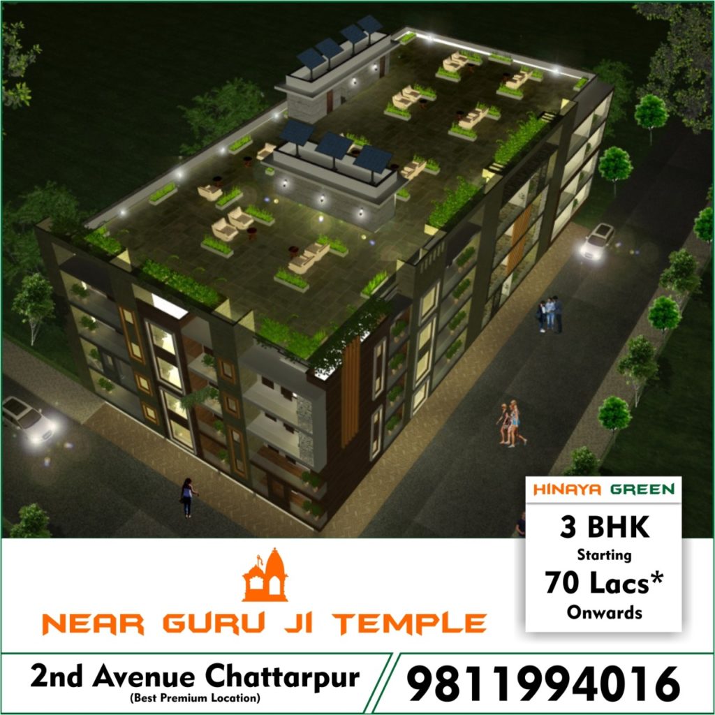 3 bhk flats in chattarpur