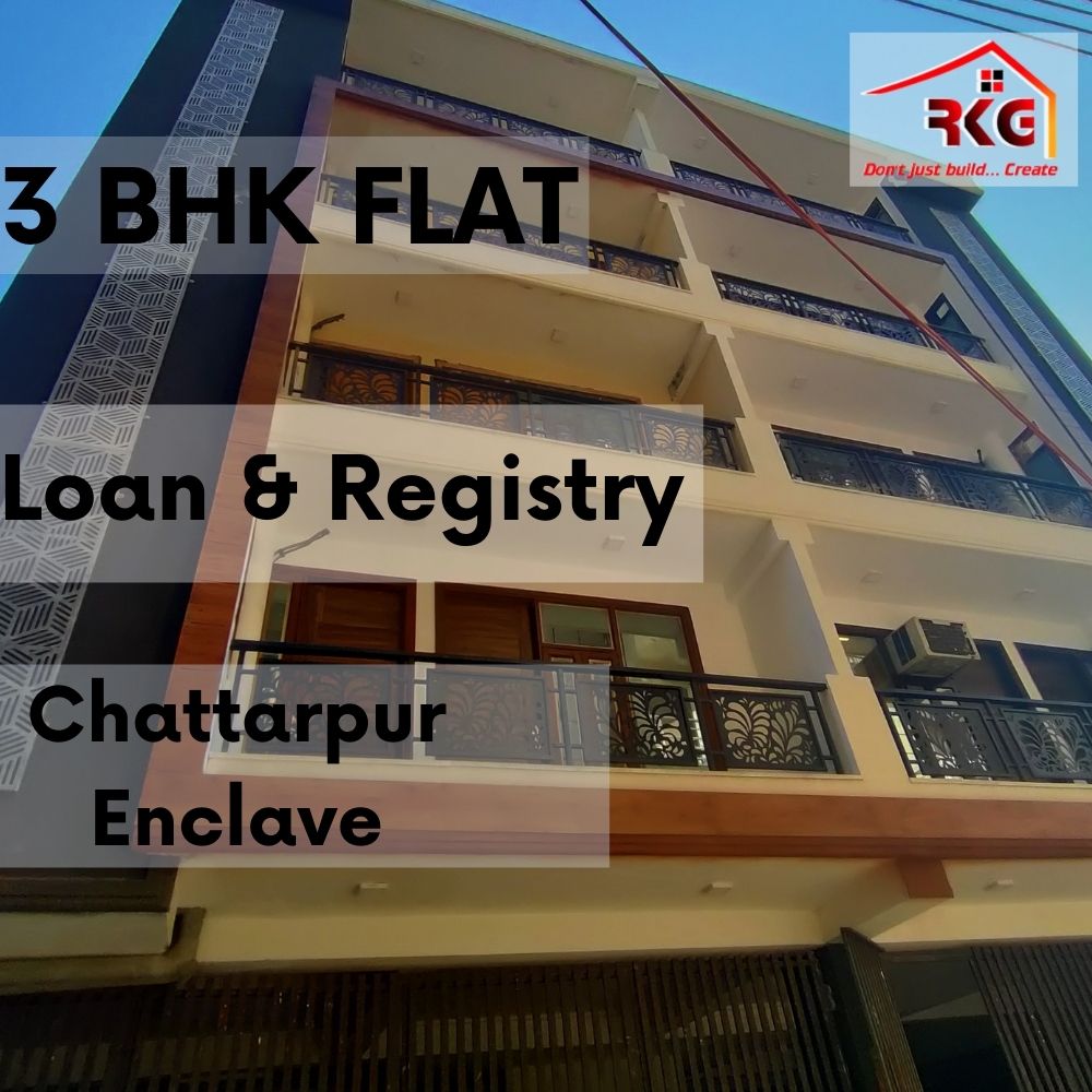 3 BHK In Chhatarpur With Registry.